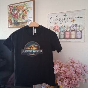 Jurassic World Black Kids Tee